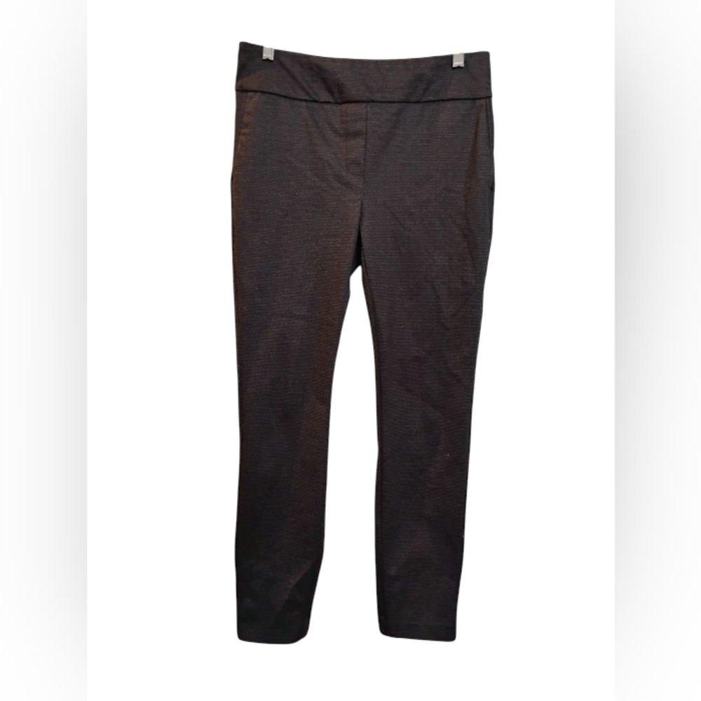 DALIA Brown Black Slim Fit PullOn Dress Pants Polyester Rayon Spandex M/M